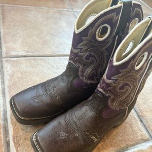 Girls 3M Dungaro Cowboy Boots - Purple